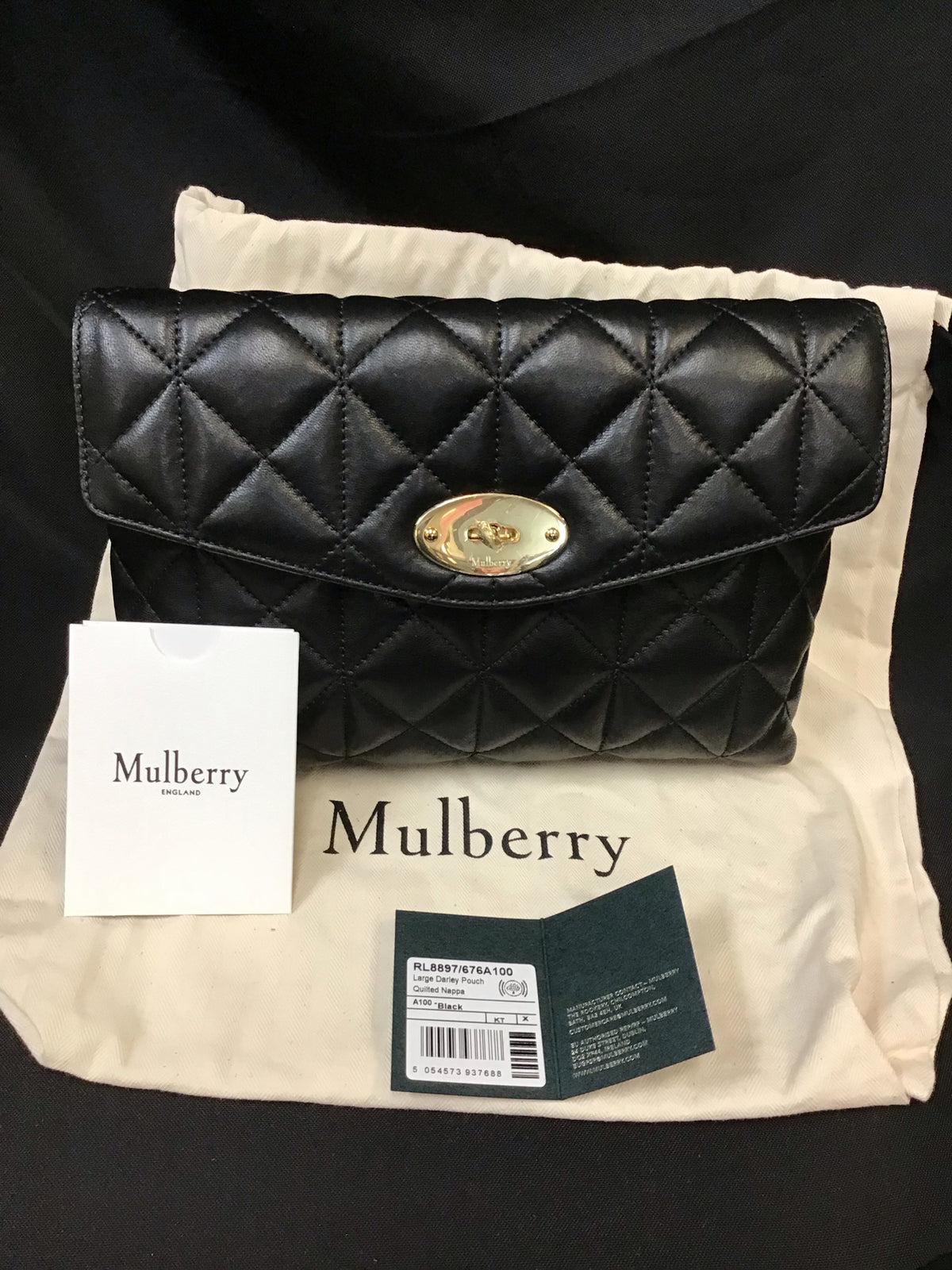 Mulberry Quilted Darley Clutch