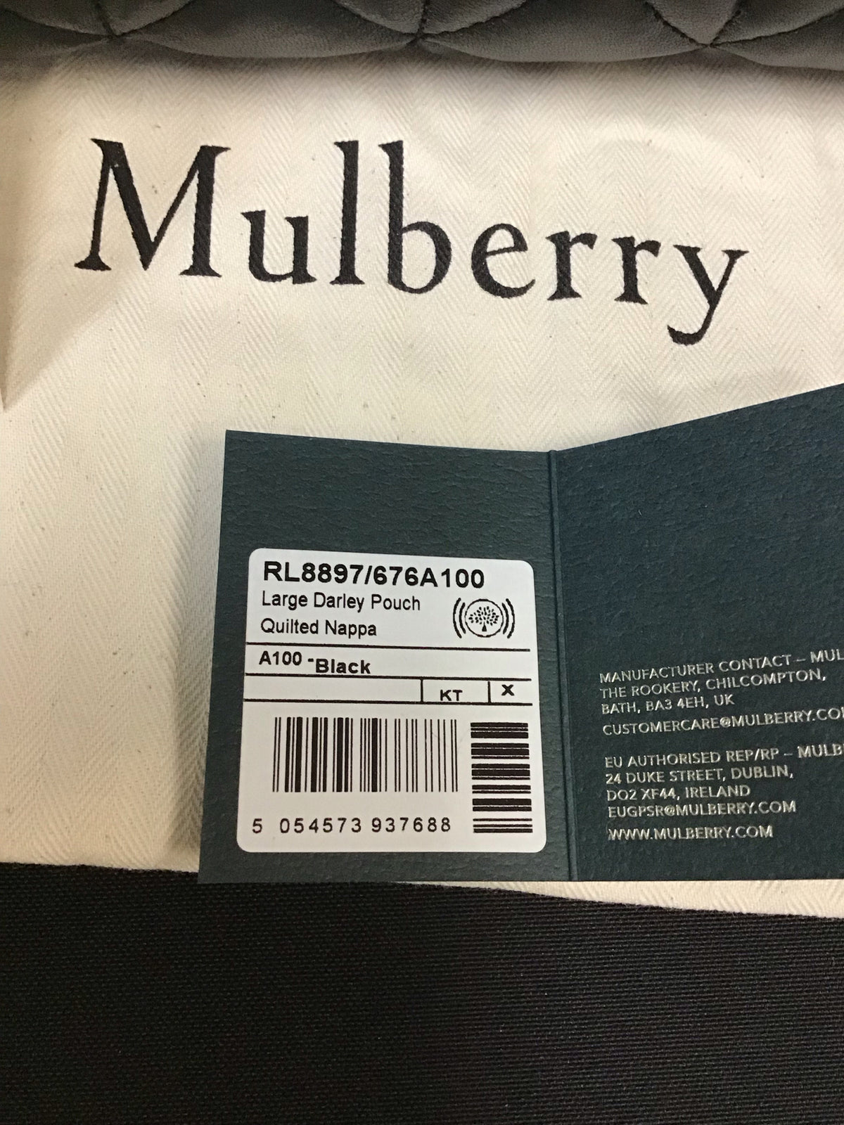 Mulberry Quilted Darley Clutch
